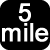 5 mile icon