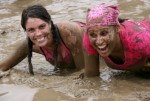 girls-in-pink-crawling-through-mud