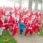 St Catherine's Hospice Santa run at Chartham Park golf club -
