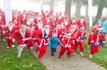 St Catherine's Hospice Santa run at Chartham Park golf club -