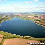 aerial photograph of Draycote water Warwickshire England UK