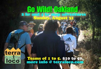 Go Wild! Oakland 2 hr, 4 hr Map Adventure