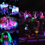 Glow in the dark running event