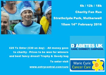 Marie Curie Cancer Care & Diabetes UK Running Event