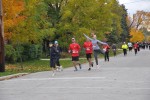 5K runners approach Bruce Street