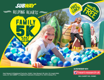 SUBWAY Helping Hearts™ Family 5K fun run, 4 September 2016