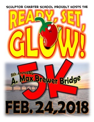 Sculptor Charter School's A. Max Brewer Bridge 5K GLOW! Run