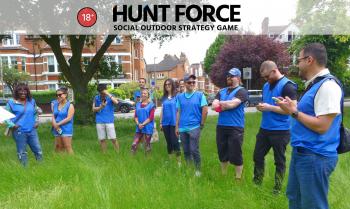 Covertly get to locations while being hunted - Hunt Force, social outdoor game