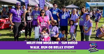 Miles for Migraine 2-mile Walk, 5K Run and Relax San Diego Event