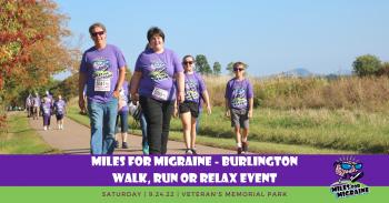 Miles for Migraine 2-mile Walk, 5K Run and Relax Burlington Event