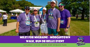 Miles for Migraine 2-mile Walk, 5K Run and Relax Morgantown Event