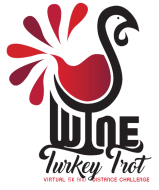 Blue Ostrich Wine Run Turkey Trot 5k